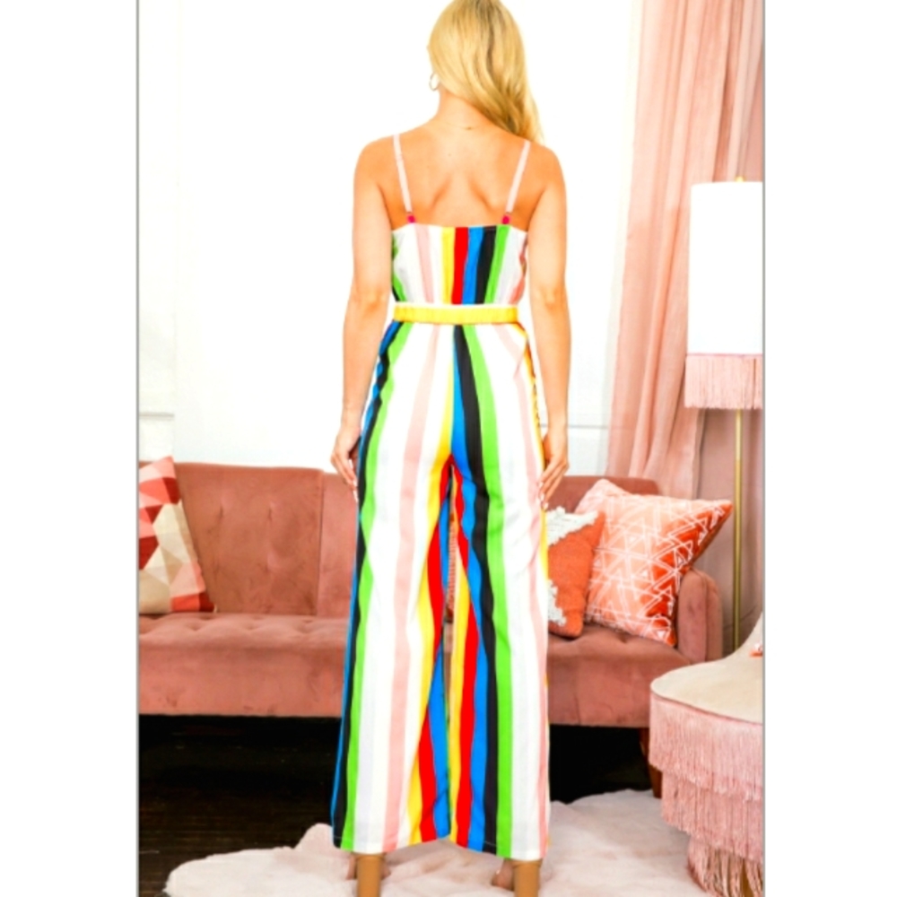 Ambition Multi striped jumpsuit - Picture 2 of 8